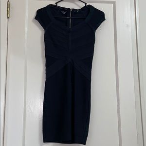 Black bandage mini dress